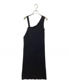 中古・古着通販】chi.wata (チワタ) ロングジレワンピース ブラック