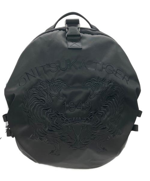 Onitsuka Tiger（オニツカタイガー）Onitsuka Tiger (オニツカタイガー) 刺繍バックパック ブラックの古着・服飾アイテム