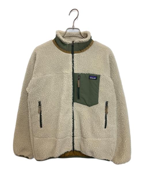 Patagonia（パタゴニア）Patagonia (パタゴニア) Retro-X Jacket ベージュ×グリーン サイズ:XLの古着・服飾アイテム