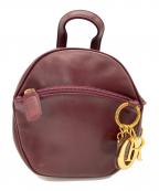 Christian Diorクリスチャン ディオール）の古着「ミニリュック」｜ボルドー