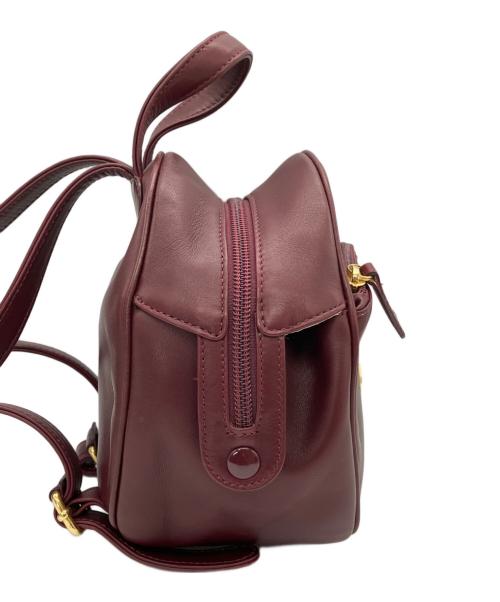 Christian Dior（クリスチャン ディオール）Christian Dior (クリスチャン ディオール) ミニリュック ボルドーの古着・服飾アイテム