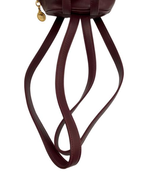 Christian Dior（クリスチャン ディオール）Christian Dior (クリスチャン ディオール) ミニリュック ボルドーの古着・服飾アイテム