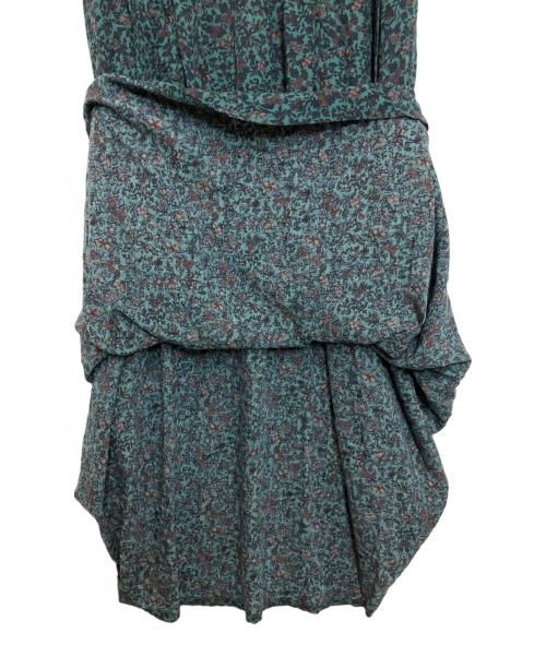 KAGURE（カグレ）KAGURE (カグレ) 小花柄プリントワンピース グリーン サイズ:Sの古着・服飾アイテム