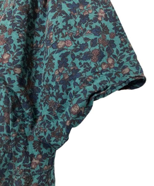 KAGURE（カグレ）KAGURE (カグレ) 小花柄プリントワンピース グリーン サイズ:Sの古着・服飾アイテム