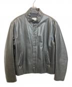 ARMANI COLLEZIONIアルマーニ コレツィオーニ）の古着「レザージャケット」｜ブラック