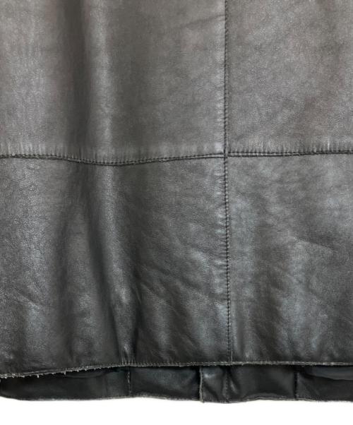 ARMANI COLLEZIONI（アルマーニ コレツィオーニ）ARMANI COLLEZIONI (アルマーニ コレツィオーニ) レザージャケット ブラック サイズ:48の古着・服飾アイテム