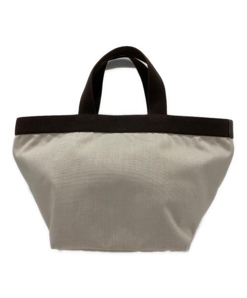 Herve Chapelier（エルベシャプリエ）Herve Chapelier (エルベシャプリエ) コーデュラ舟型トート(M) グレー×ブラウンの古着・服飾アイテム