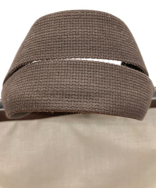 Herve Chapelier（エルベシャプリエ）Herve Chapelier (エルベシャプリエ) コーデュラ舟型トート(M) グレー×ブラウンの古着・服飾アイテム