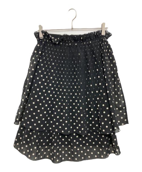 JUNYA WATANABE COMME des GARCONS（(ジュンヤワタナベ コムデギャルソン）JUNYA WATANABE COMME des GARCONS ((ジュンヤワタナベ コムデギャルソン) プリーツスカート ブラック×ホワイト サイズ:Sの古着・服飾アイテム