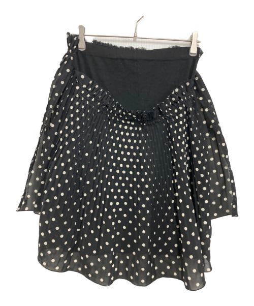 JUNYA WATANABE COMME des GARCONS（(ジュンヤワタナベ コムデギャルソン）JUNYA WATANABE COMME des GARCONS ((ジュンヤワタナベ コムデギャルソン) プリーツスカート ブラック×ホワイト サイズ:Sの古着・服飾アイテム