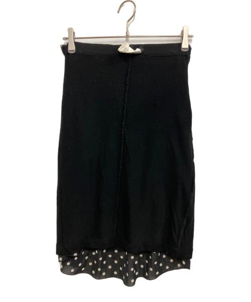 JUNYA WATANABE COMME des GARCONS（(ジュンヤワタナベ コムデギャルソン）JUNYA WATANABE COMME des GARCONS ((ジュンヤワタナベ コムデギャルソン) プリーツスカート ブラック×ホワイト サイズ:Sの古着・服飾アイテム