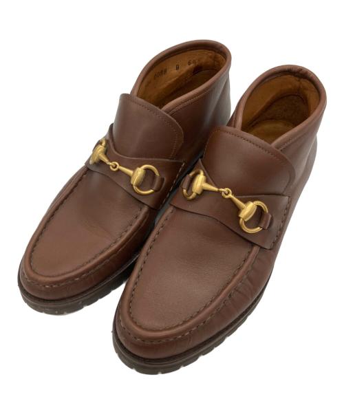 GUCCI（グッチ）GUCCI (グッチ) ローファー ブラウン サイズ:6 1/2の古着・服飾アイテム