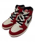 NIKEナイキ）の古着「ハイカットスニーカー」｜レッド×ホワイト