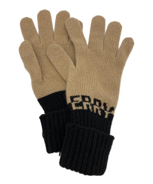 BURBERRY（バーバリー）BURBERRY (バーバリー) LG CORE CASHMERE GLOVE ベージュ×ブラックの古着・服飾アイテム