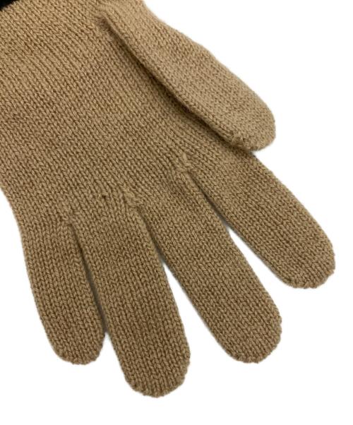 BURBERRY（バーバリー）BURBERRY (バーバリー) LG CORE CASHMERE GLOVE ベージュ×ブラックの古着・服飾アイテム