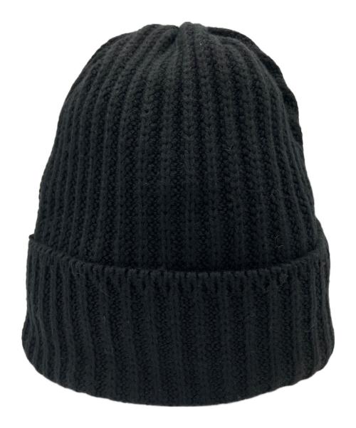 GIANNI VERSACE（ジャンニ・ヴェルサーチ）GIANNI VERSACE (ジャンニ・ヴェルサーチ) ニット帽 ブラック×レッドの古着・服飾アイテム