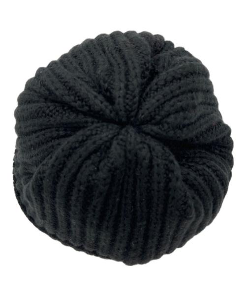 GIANNI VERSACE（ジャンニ・ヴェルサーチ）GIANNI VERSACE (ジャンニ・ヴェルサーチ) ニット帽 ブラック×レッドの古着・服飾アイテム