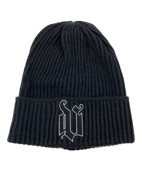 GIANNI VERSACE（ジャンニ・ヴェルサーチ）GIANNI VERSACE (ジャンニ・ヴェルサーチ) ニット帽 ブラックの古着・服飾アイテム