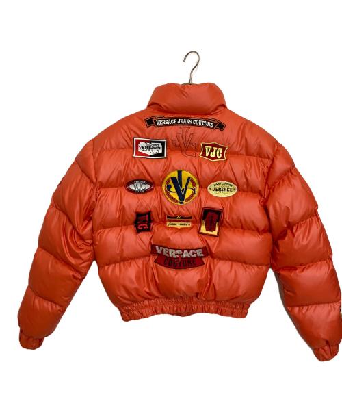 VERSACE JEANS COUTURE（ヴェルサーチ ジーンズクチュール）VERSACE JEANS COUTURE (ヴェルサーチ ジーンズクチュール) ダウンジャケット オレンジ サイズ:XXLの古着・服飾アイテム