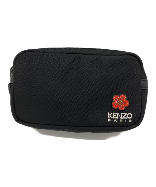 KENZO（ケンゾー）KENZO (ケンゾー) CREST BOKE FLOWER BAG WITH STRAP ブラックの古着・服飾アイテム