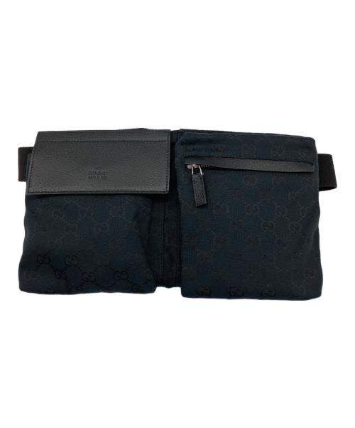 GUCCI（グッチ）GUCCI (グッチ) ウエストポーチ ブラックの古着・服飾アイテム