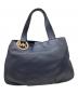 MICHAEL KORS（マイケル・コース）の古着「MICHAEL KORS　レザートートバッグ」｜ネイビー