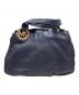 MICHAEL KORS (マイケル・コース) MICHAEL KORS　レザートートバッグ ネイビー：4000円