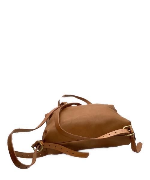 TIDE WAY（タイドウェイ）TIDE WAY (タイドウェイ) TIDE WAY　レザーリュック ブラウンの古着・服飾アイテム