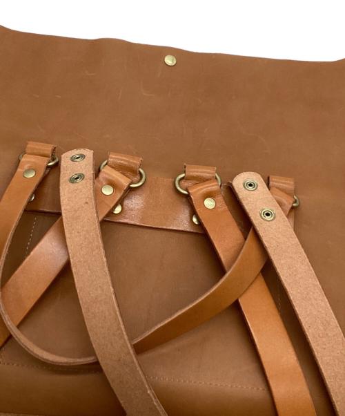 TIDE WAY（タイドウェイ）TIDE WAY (タイドウェイ) TIDE WAY　レザーリュック ブラウンの古着・服飾アイテム