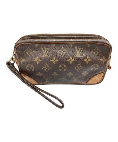 Louis Vuitton ノベルティ　ビンテージ　クラッチバッグ ブラウン 中古・古着通販】LOUIS VUITTON (ルイ ヴィトン) クラッチバッグ
