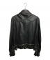 VERSACE (ヴェルサーチェ) シングルライダースジャケット ブラック サイズ:XL：45000円