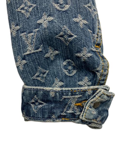 LOUIS VUITTON（ルイ ヴィトン）LOUIS VUITTON (ルイ ヴィトン) ミンクファーデニムジャケット ブルー サイズ:36の古着・服飾アイテム