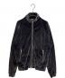 VERSACE（ヴェルサーチェ）の古着「ベロアジップパーカー」｜ネイビー