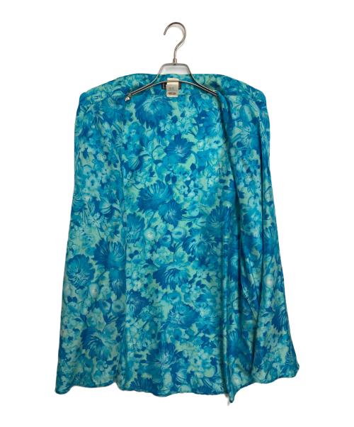 GIANNI VERSACE（ジャンニ・ヴェルサーチ）GIANNI VERSACE (ジャンニ・ヴェルサーチ) シルクシャツ ブルー サイズ:54の古着・服飾アイテム