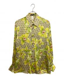VERSACE（ヴェルサーチェ）の古着「シルクシャツ」｜イエロー