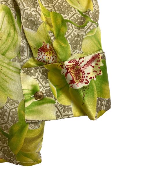 VERSACE（ヴェルサーチェ）VERSACE (ヴェルサーチェ) シルクシャツ イエロー サイズ:52の古着・服飾アイテム