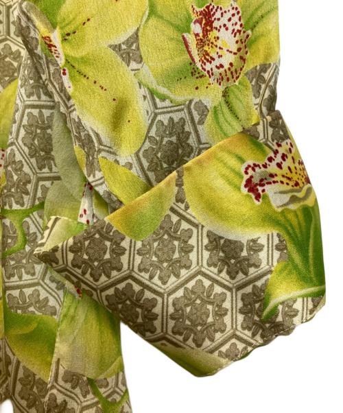 VERSACE（ヴェルサーチェ）VERSACE (ヴェルサーチェ) シルクシャツ イエロー サイズ:52の古着・服飾アイテム