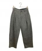 kurashi&trips publishingクラシアンドトリップス パブリッシング）の古着「「やわらかツイードに、一目惚れ」カーブシルエットのパンツ」｜グレー