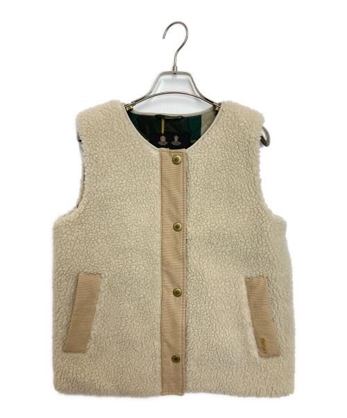 Barbour（バブアー）Barbour (バブアー) ボアベスト ベージュ サイズ:M（US 8）の古着・服飾アイテム