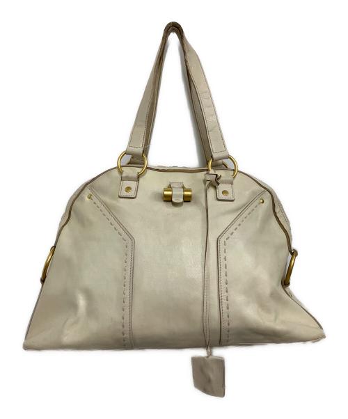 Yves Saint Laurent（イヴサンローラン）Yves Saint Laurent (イヴサンローラン) ハンドバッグ アイボリーの古着・服飾アイテム