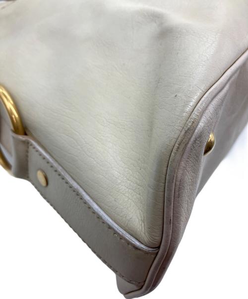 Yves Saint Laurent（イヴサンローラン）Yves Saint Laurent (イヴサンローラン) ハンドバッグ アイボリーの古着・服飾アイテム