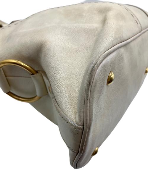 Yves Saint Laurent（イヴサンローラン）Yves Saint Laurent (イヴサンローラン) ハンドバッグ アイボリーの古着・服飾アイテム