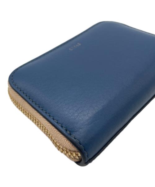 Chloe（クロエ）Chloe (クロエ) Chloe　ジップコインケース ブルーの古着・服飾アイテム