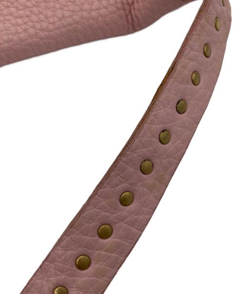 CELINE（セリーヌ）CELINE (セリーヌ) スタッズワンショルダーバッグ ピンクの古着・服飾アイテム