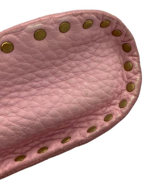 CELINE（セリーヌ）CELINE (セリーヌ) スタッズワンショルダーバッグ ピンクの古着・服飾アイテム