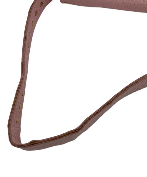 CELINE（セリーヌ）CELINE (セリーヌ) スタッズワンショルダーバッグ ピンクの古着・服飾アイテム