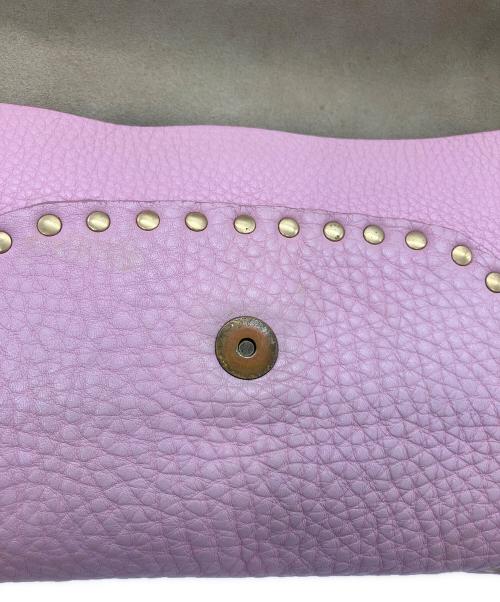 CELINE（セリーヌ）CELINE (セリーヌ) スタッズワンショルダーバッグ ピンクの古着・服飾アイテム