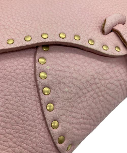 CELINE（セリーヌ）CELINE (セリーヌ) スタッズワンショルダーバッグ ピンクの古着・服飾アイテム