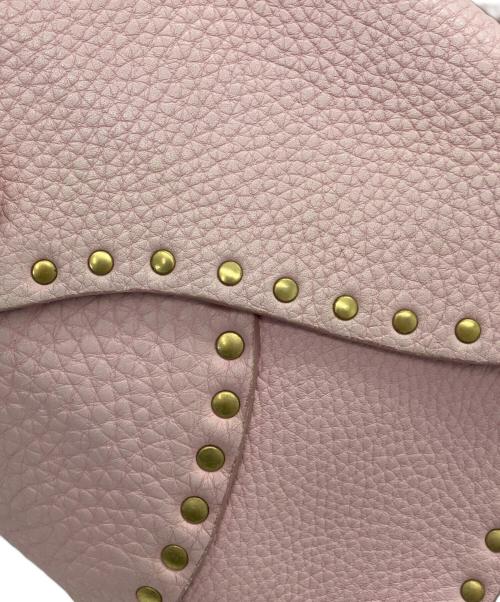 CELINE（セリーヌ）CELINE (セリーヌ) スタッズワンショルダーバッグ ピンクの古着・服飾アイテム