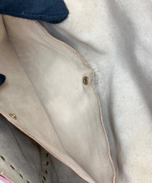 CELINE（セリーヌ）CELINE (セリーヌ) スタッズワンショルダーバッグ ピンクの古着・服飾アイテム